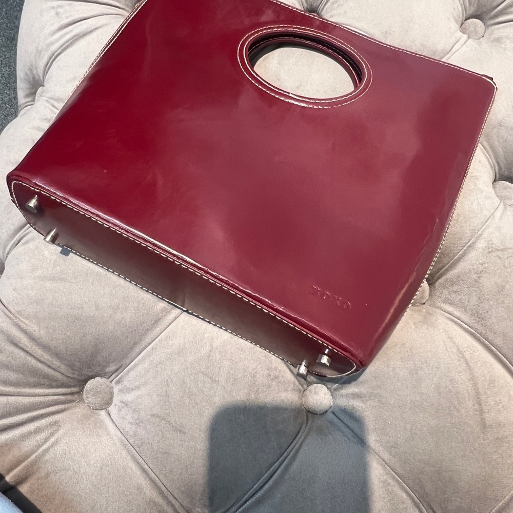 XOXO Red Tote with Oval Handle